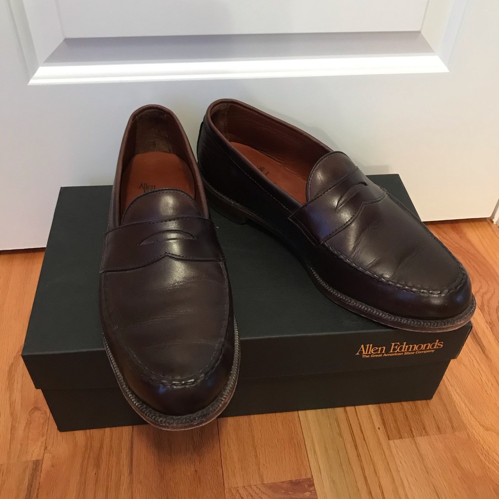 Allen Edmonds Patriot Brown Shoes Size 13 3E.